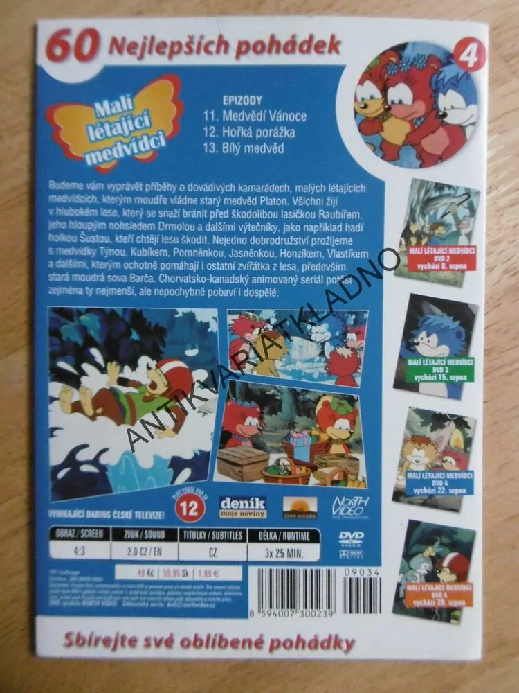 MALÍ LÉTAJÍCÍ MEDVÍDCI 4., DVD FILM