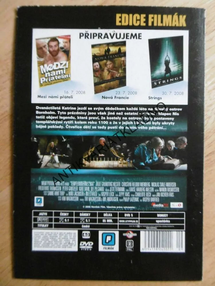 ZTRACENÝ POKLAD TEMPLÁŘSKÝCH RYTÍŘŮ, DVD FILM