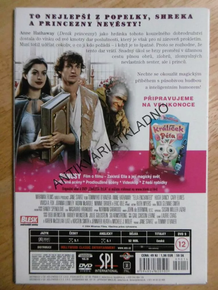ZAKLETÁ ELLA, DVD FILM