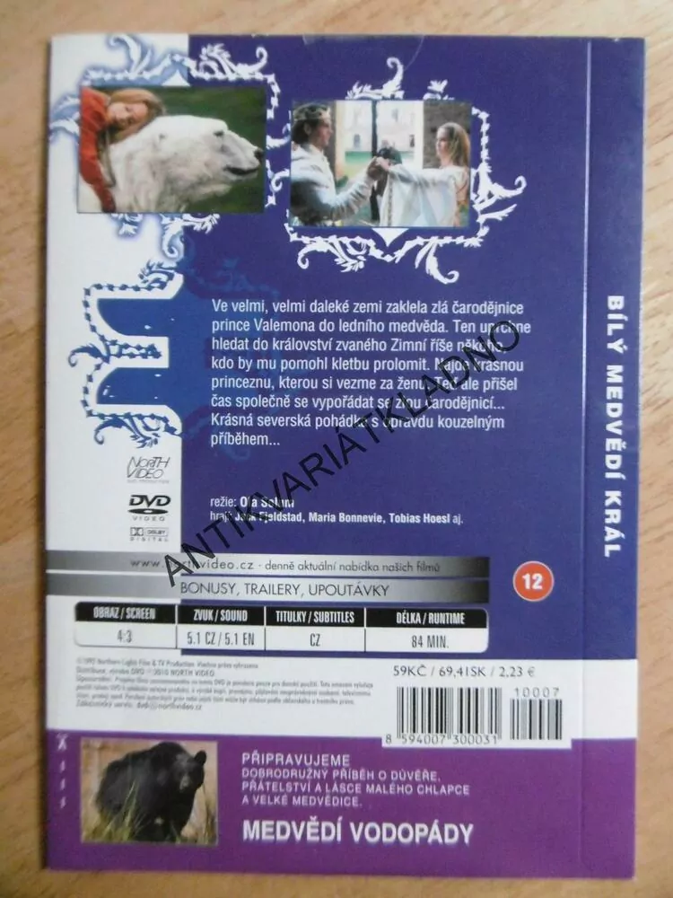 BÍLÝ MEDVĚDÍ KRÁL, DVD FILM