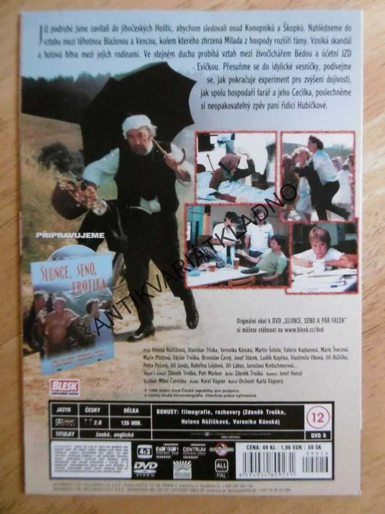 SLUNCE, SENO A PÁR FACEK, DVD FILM