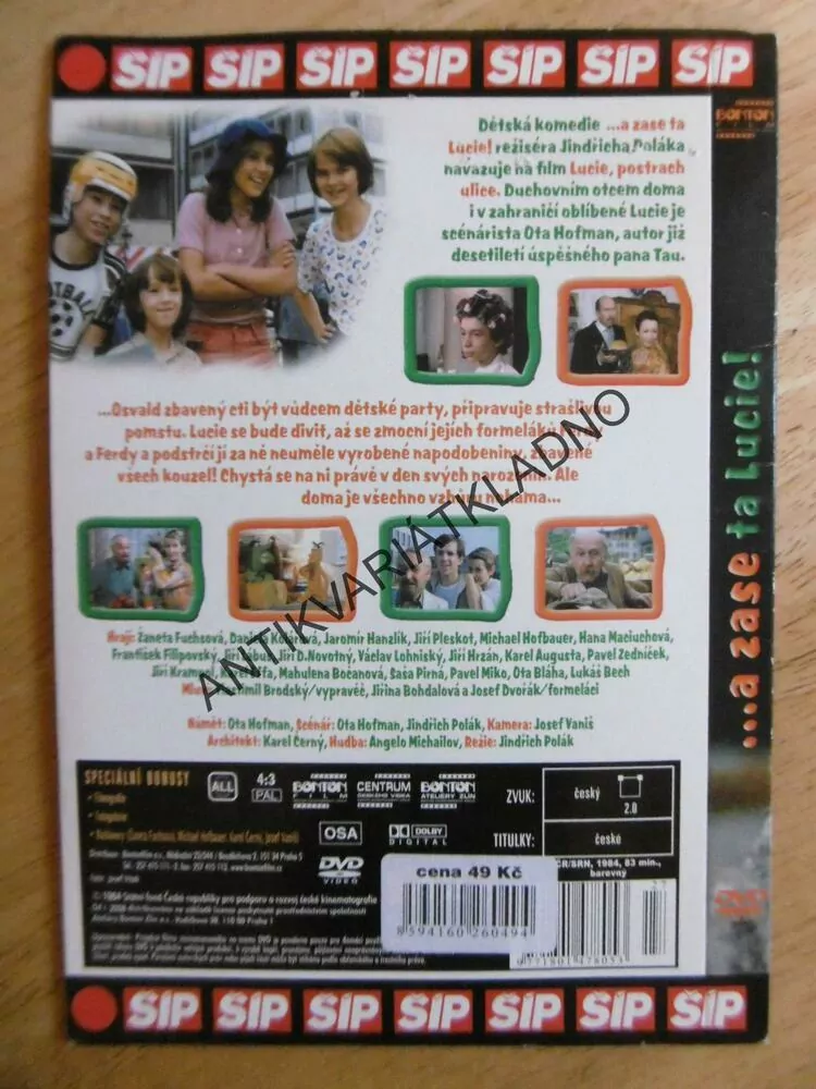 A ZASE TA LUCIE, DVD FILM  ČR