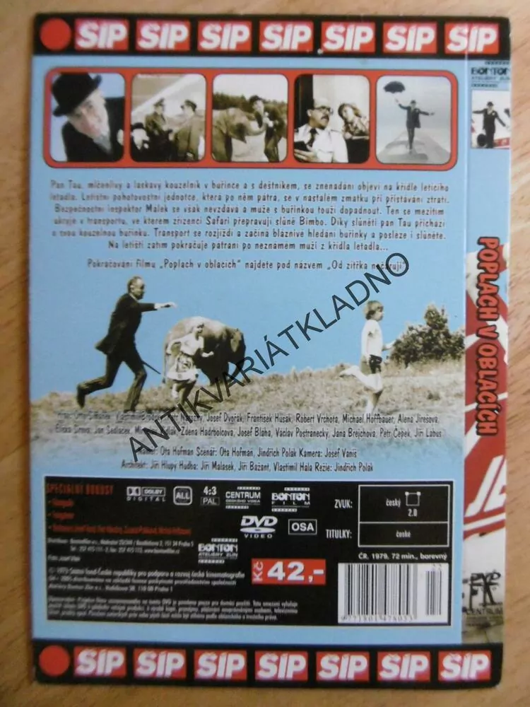 POPLACH V OBLACÍCH, DVD FILM  ČR