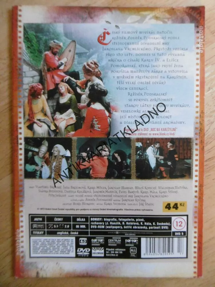 NOC NA KARLŠTEJNĚ, DVD FILM 