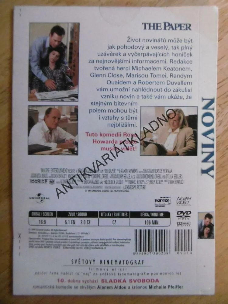 NOVINY, DVD FILM