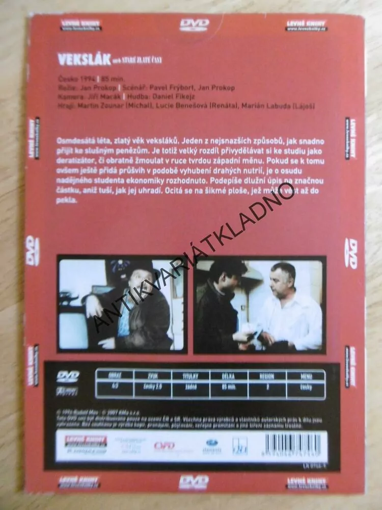 VEKSLÁK ANEB STARÉ ZLATÉ ČASY, DVD FILM