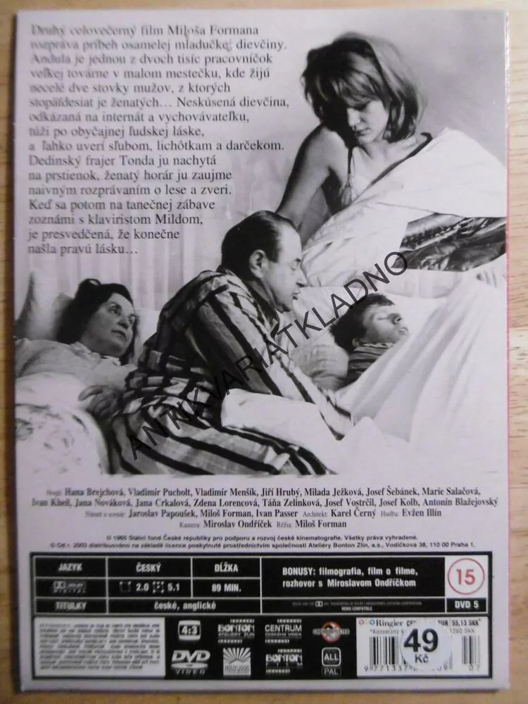 LÁSKY JEDNÉ PLAVOVLÁSKY, DVD FILM