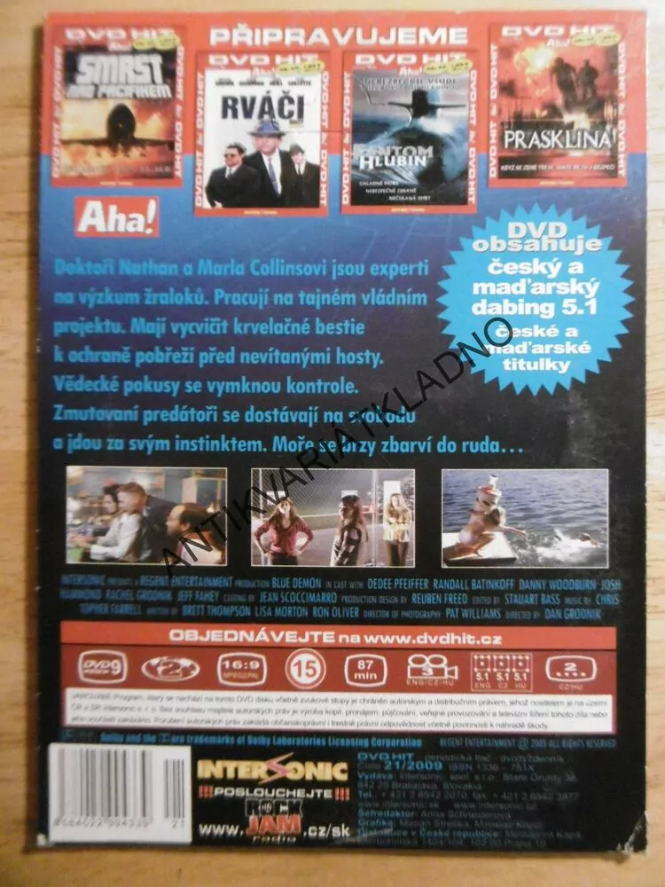 MODRÝ DÉMON, DVD FILM