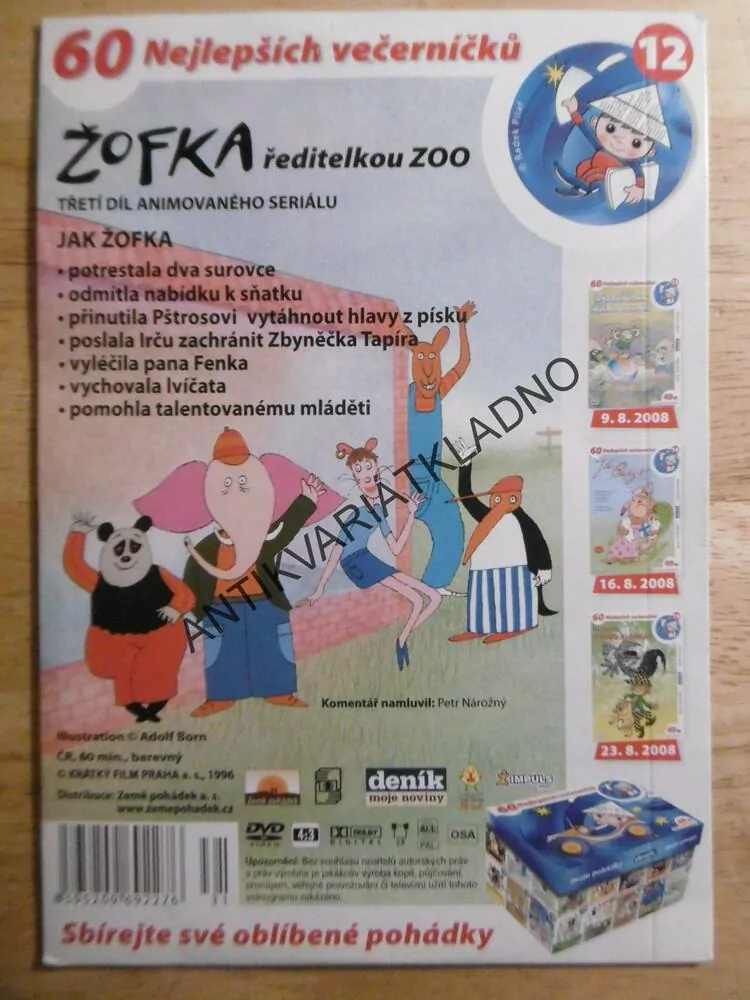 ŽOFKA ŘEDITELKOU ZOO, DVD FILM