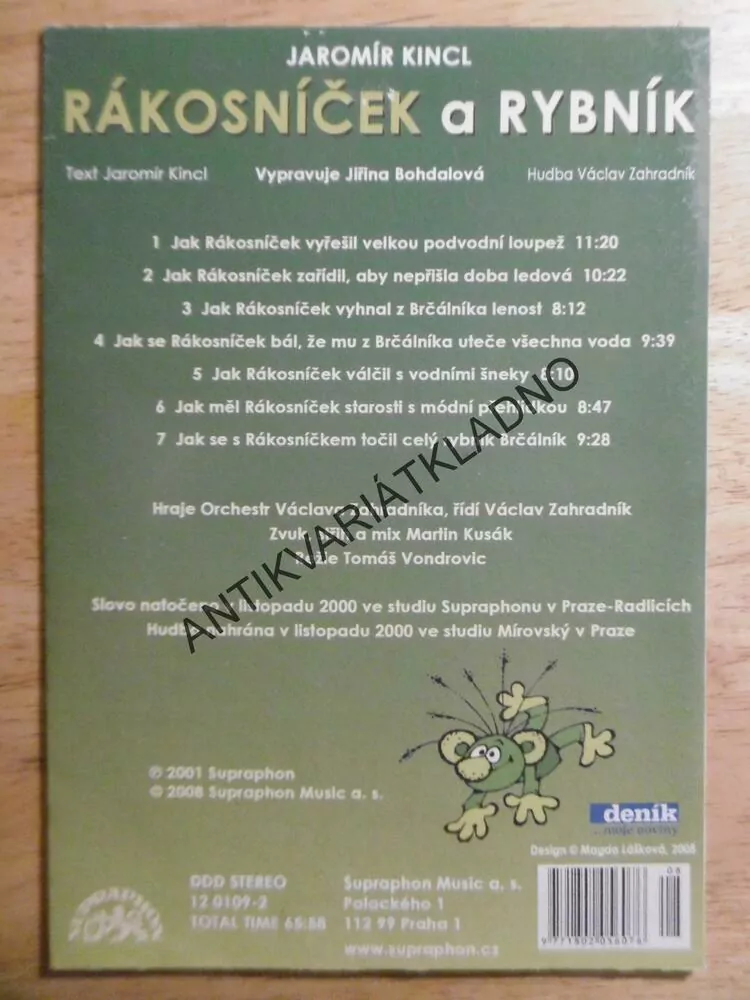 RÁKOSNÍČEK A RYBNÍK, CD