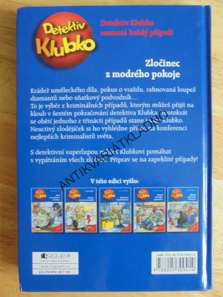 DETEKTIV KLUBKO, ZLOČINEC Z MODRÉHO POKOJE, SCHEFF, **an