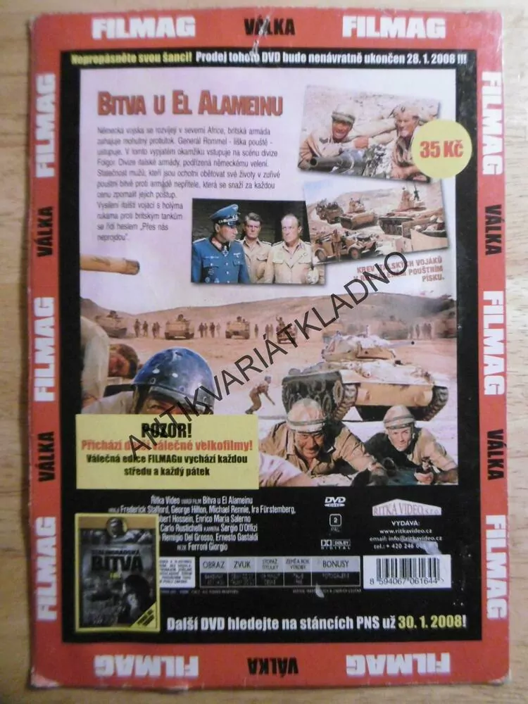 BITVA U EL ALAMEINU, DVD FILM 