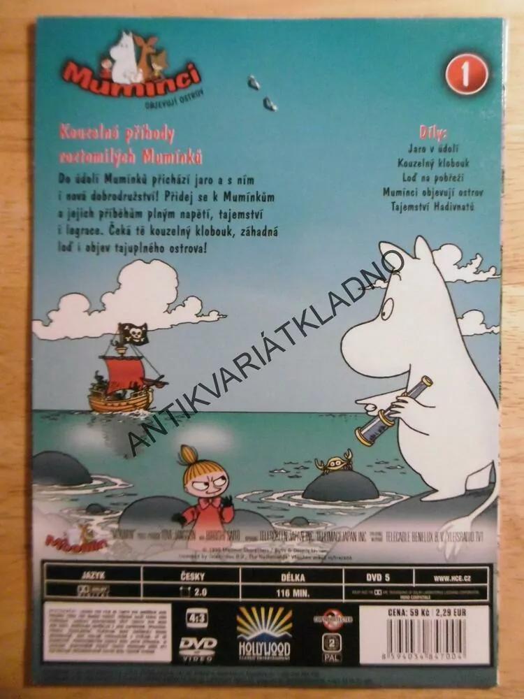 MUMÍNCI OBJEVUJÍ OSTROV, DVD FILM 