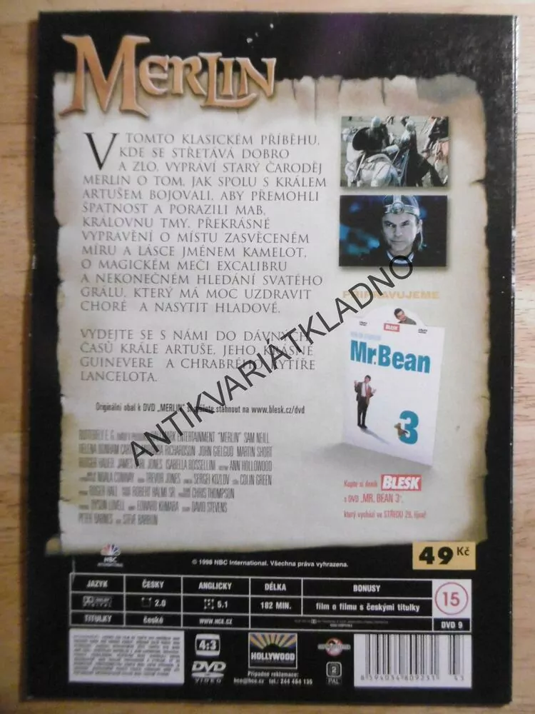 MERLIN,  DVD FILM