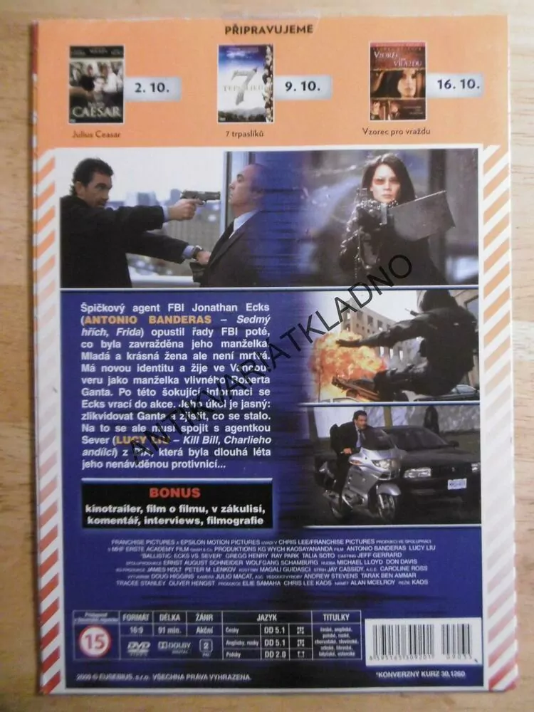 TĚLO NA TĚLO, DVD FILM