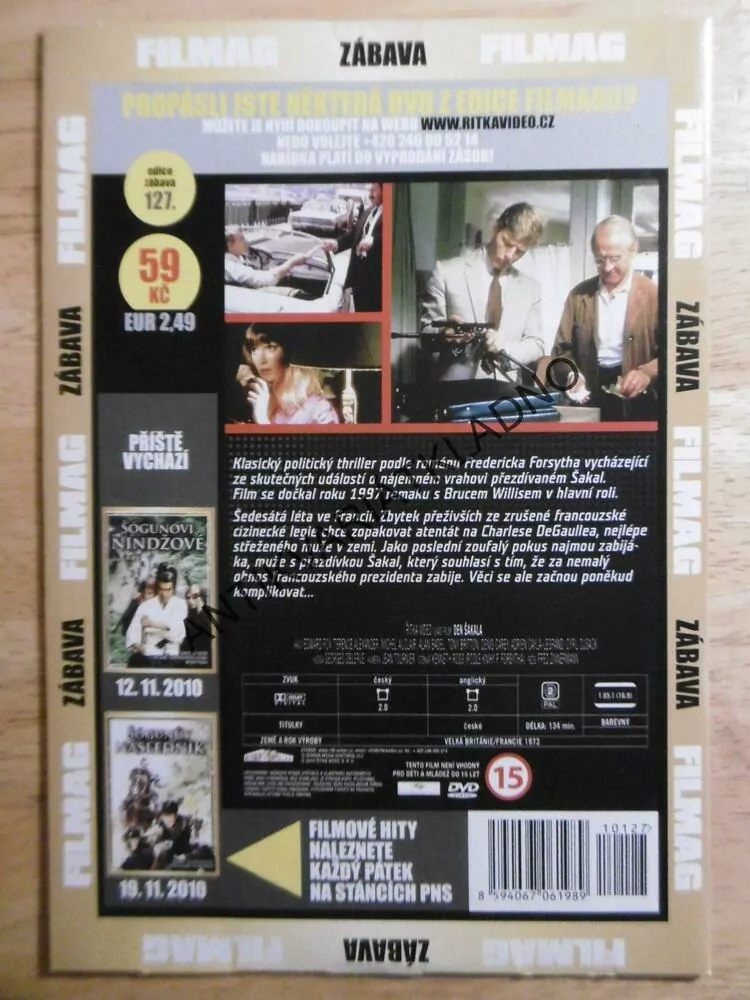 DEN ŠAKALA, DVD FILM