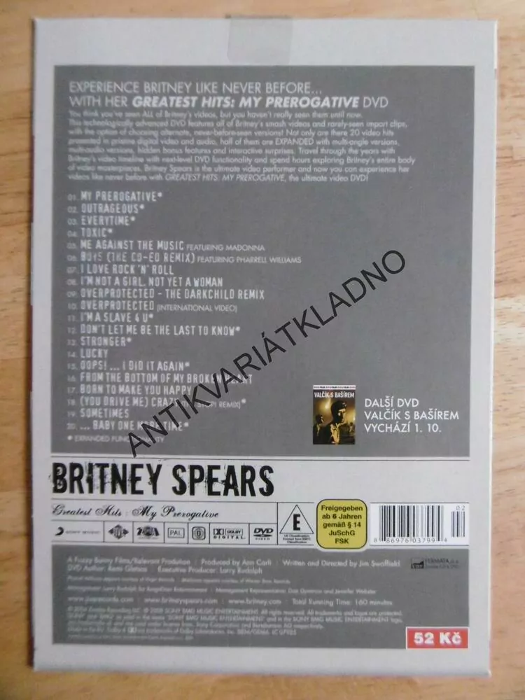 BRITNEY SPEARS, DVD HUDBA