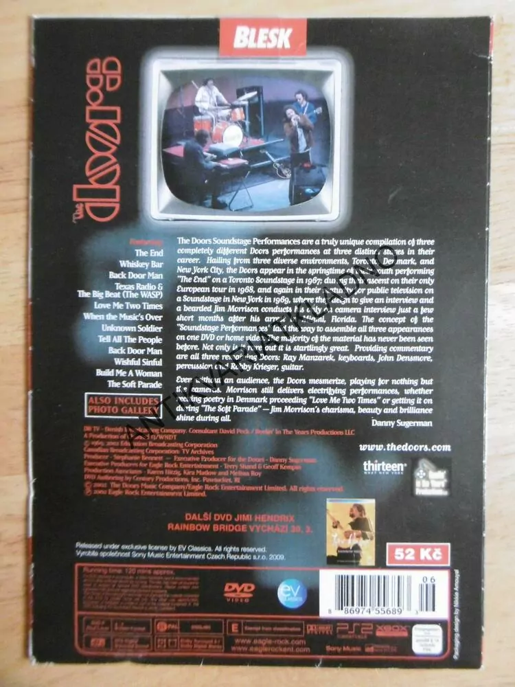 THE DOORS, DVD HUDBA