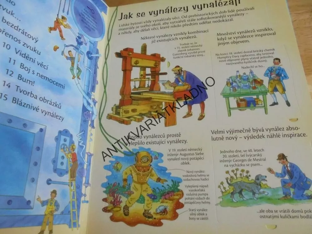 PODÍVEJ SE POD OBRÁZEK, OTEVÍRACÍ OKÉNKA,VYNÁLEZY, **an