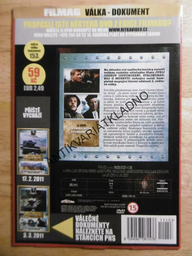TRAGÉDIE STOLETÍ 6, DVD FILM