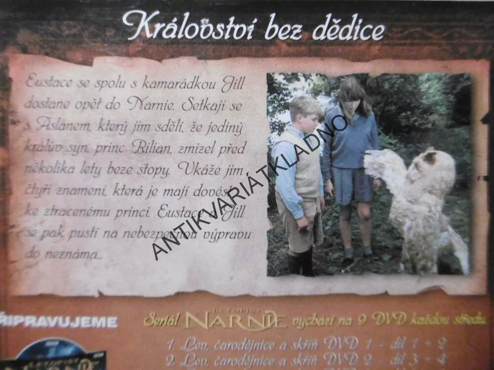 LETOPISY NARNIE, STŘÍBRNÁ ŽIDLE, 3DVD, DVD FILM