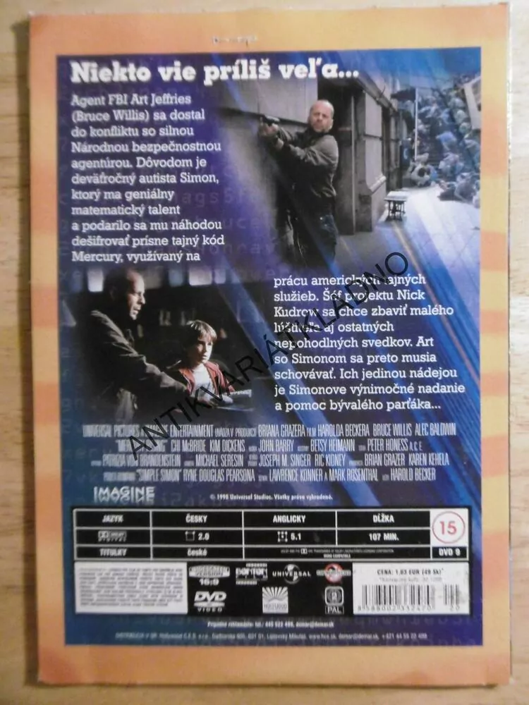 MERCURY, DVD FILM