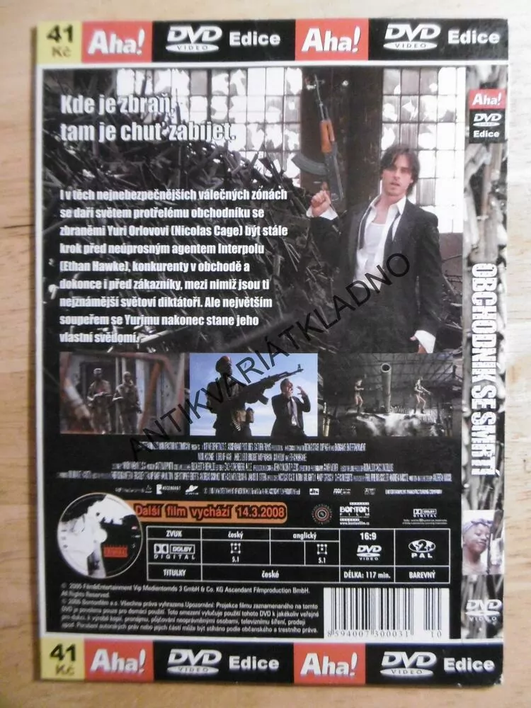 OBCHODNÍK SE SMRTÍ, DVD FILM