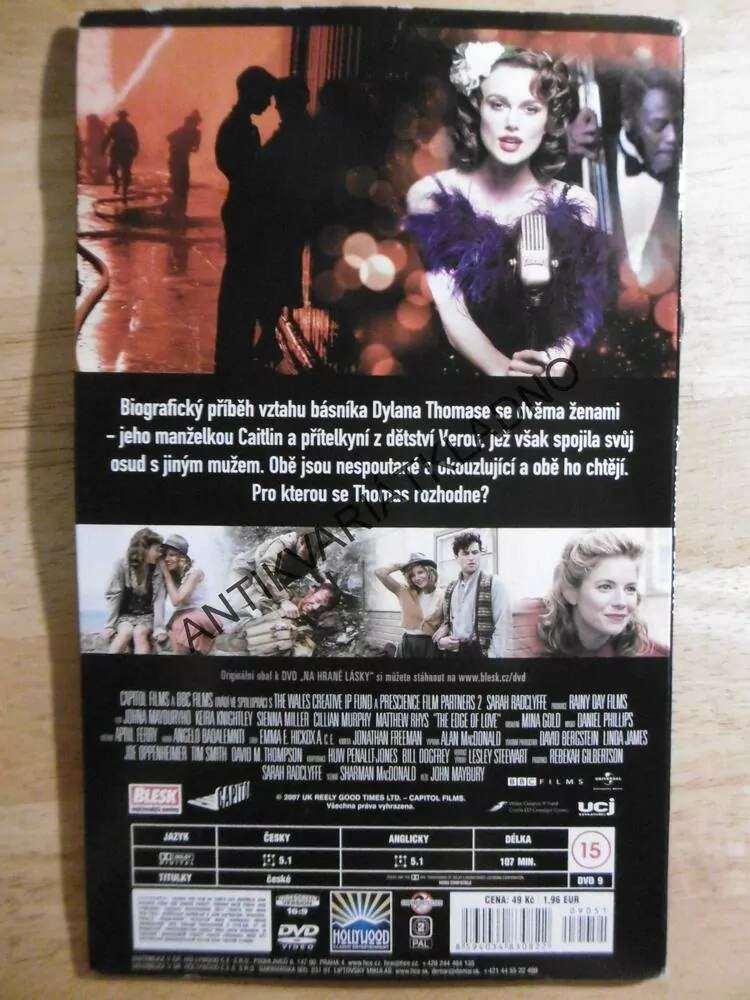 NA HRANĚ LÁSKY, DVD FILM