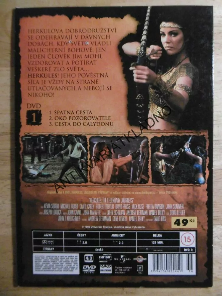 HERKULES LEGENDÁRNÍ VÝPRAVY 1, DVD FILM