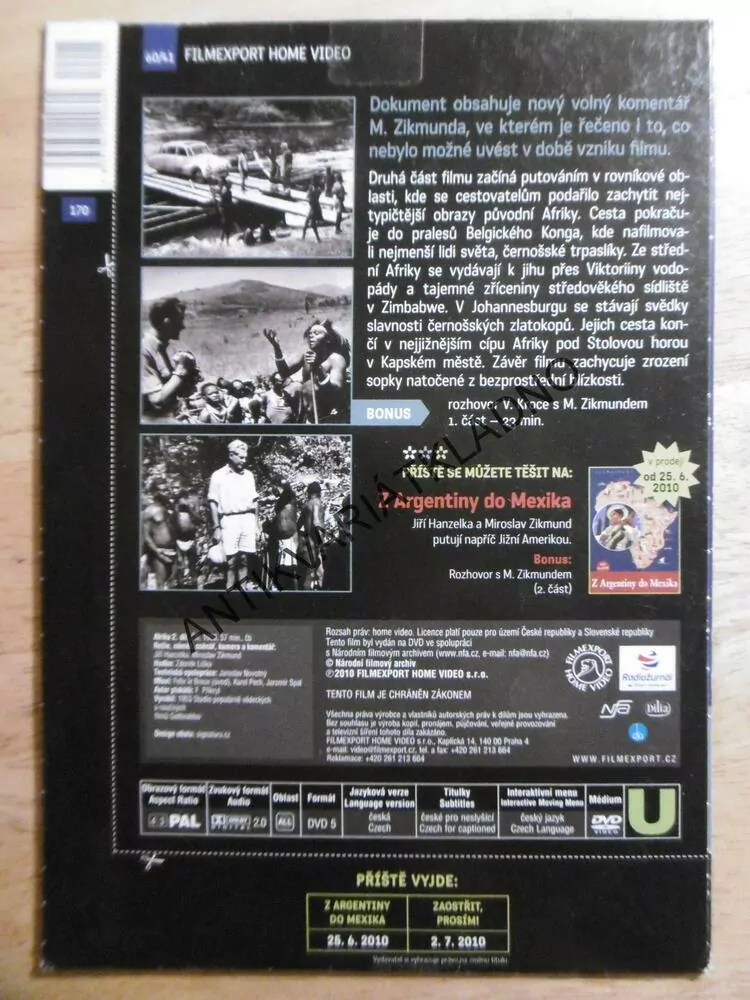 AFRIKA, 2. DÍL, OD ROVNÍKU KE STOLOVÉ HOŘE, DVD FILM DOKUMENT