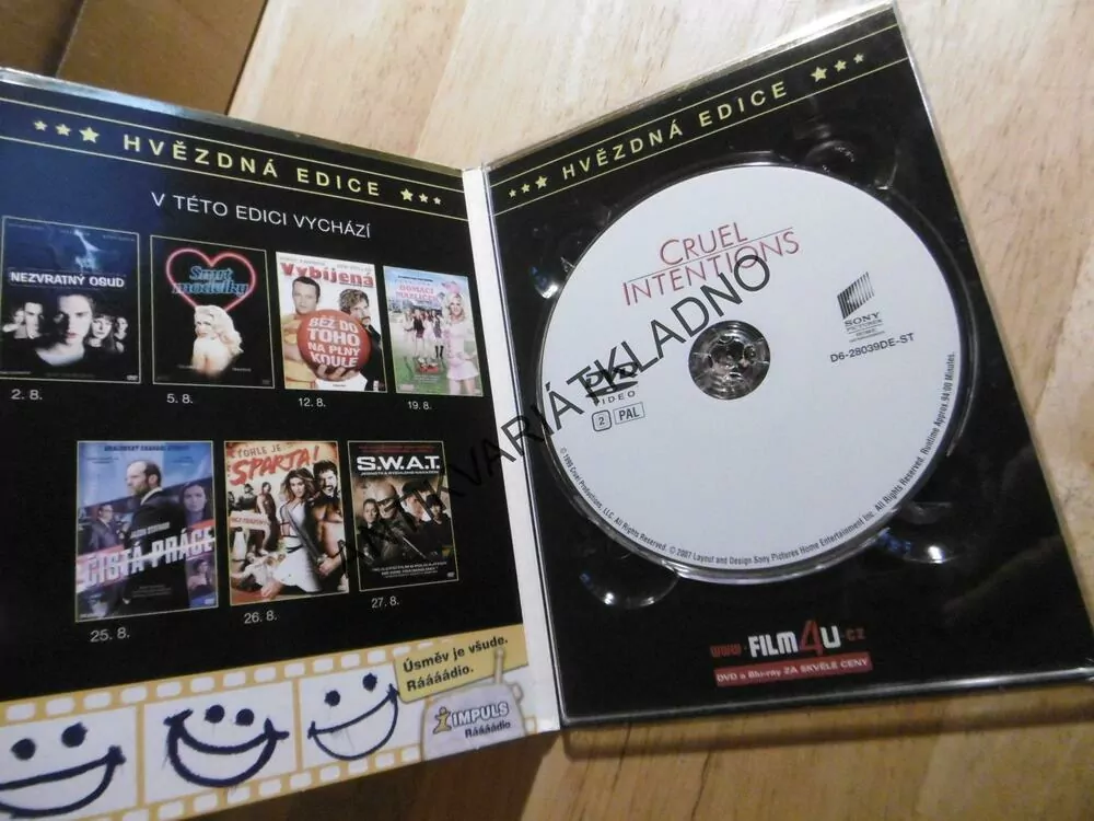 VELMI NEBEZPEČNÉ ZNÁMOSTI, DVD FILM