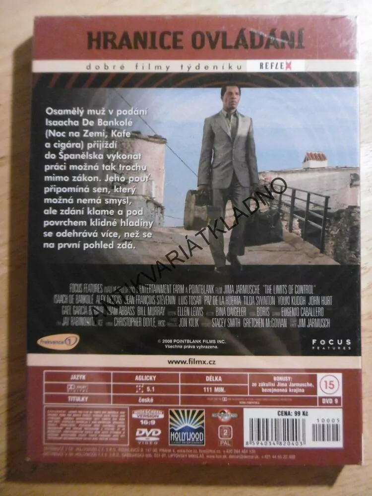 HRANICE OVLÁDÁNÍ, DVD FILM