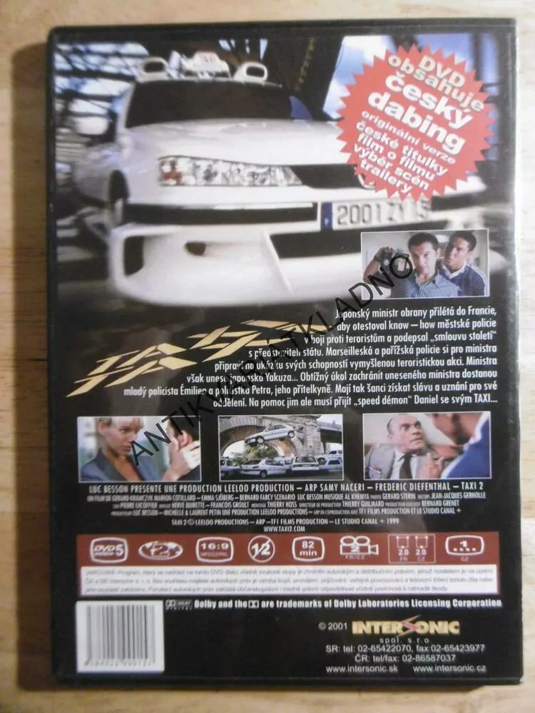 TAXI, LUC BESSON, DVD FILM