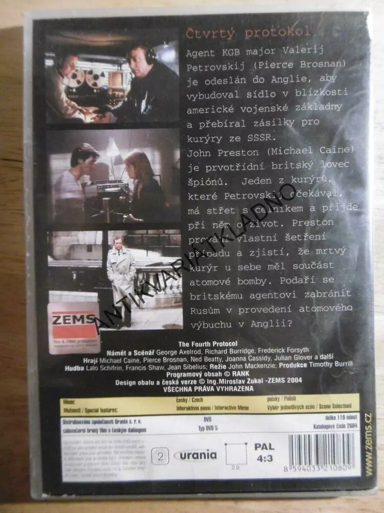 ČTVRTÝ PROTOKOL, DVD FILM