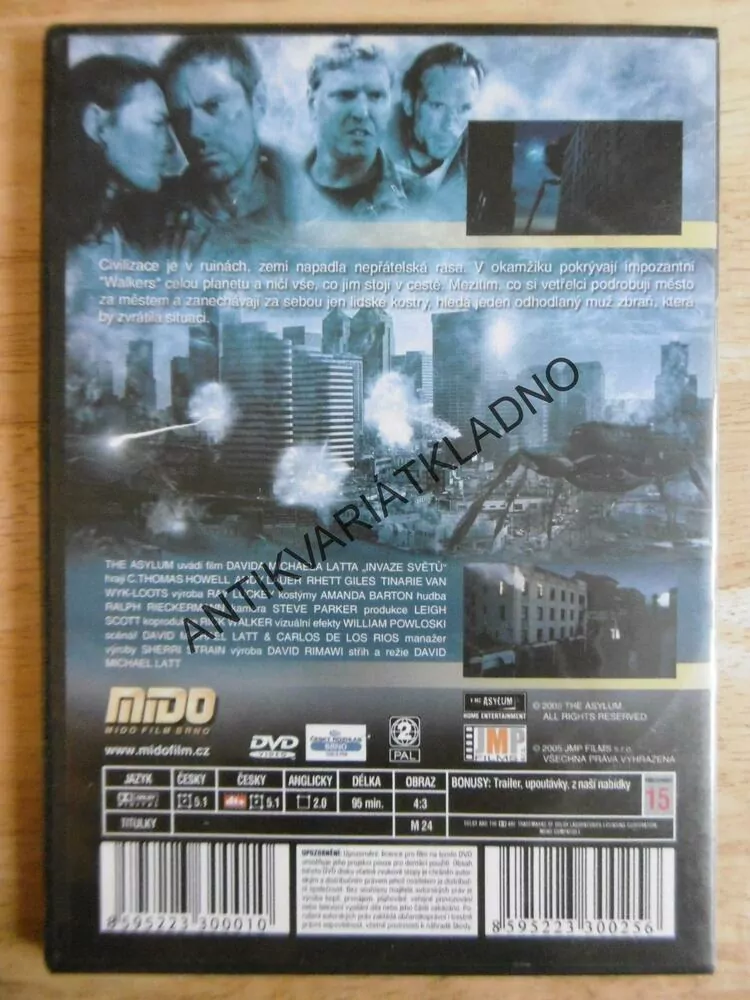INVAZE SVĚTŮ, DVD FILM