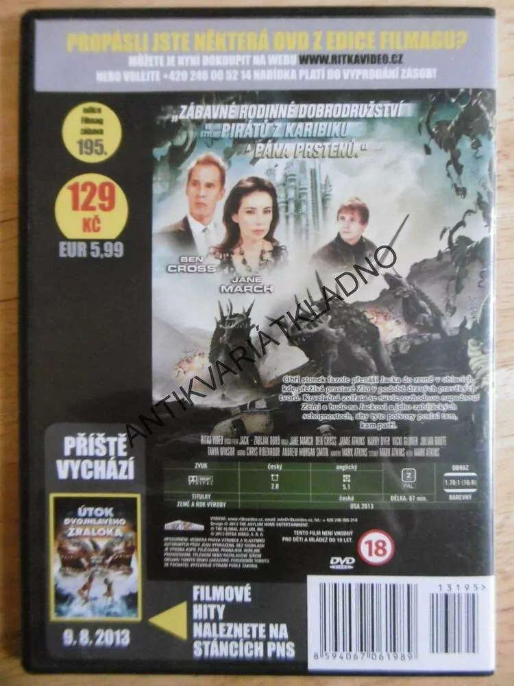 JACK ZABIJÁK OBRŮ , DVD FILM