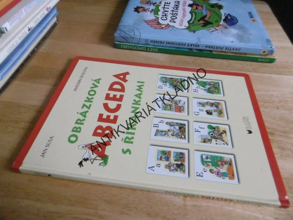 OBRÁZKOVÁ ABECEDA S ŘÍKANKAMI, JAN SUSA, ANTONÍN ŠPLÍCHAL, **an