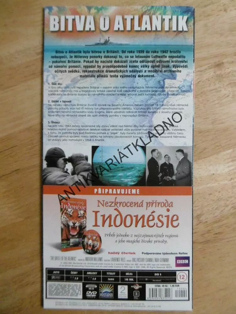 BITVA O ATLANTIK, DVD FILM DOKUMENT