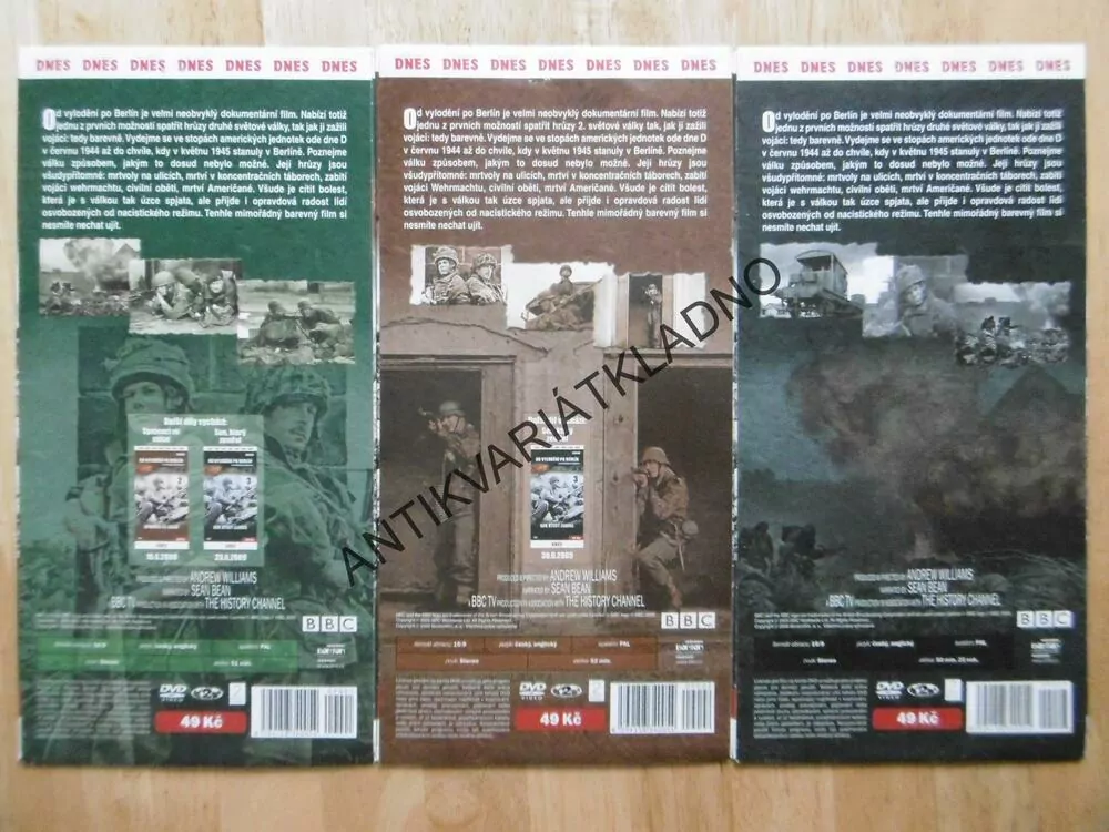 OD VYLODĚNÍ PO BERLÍN 1-3, DVD FILM DOKUMENT