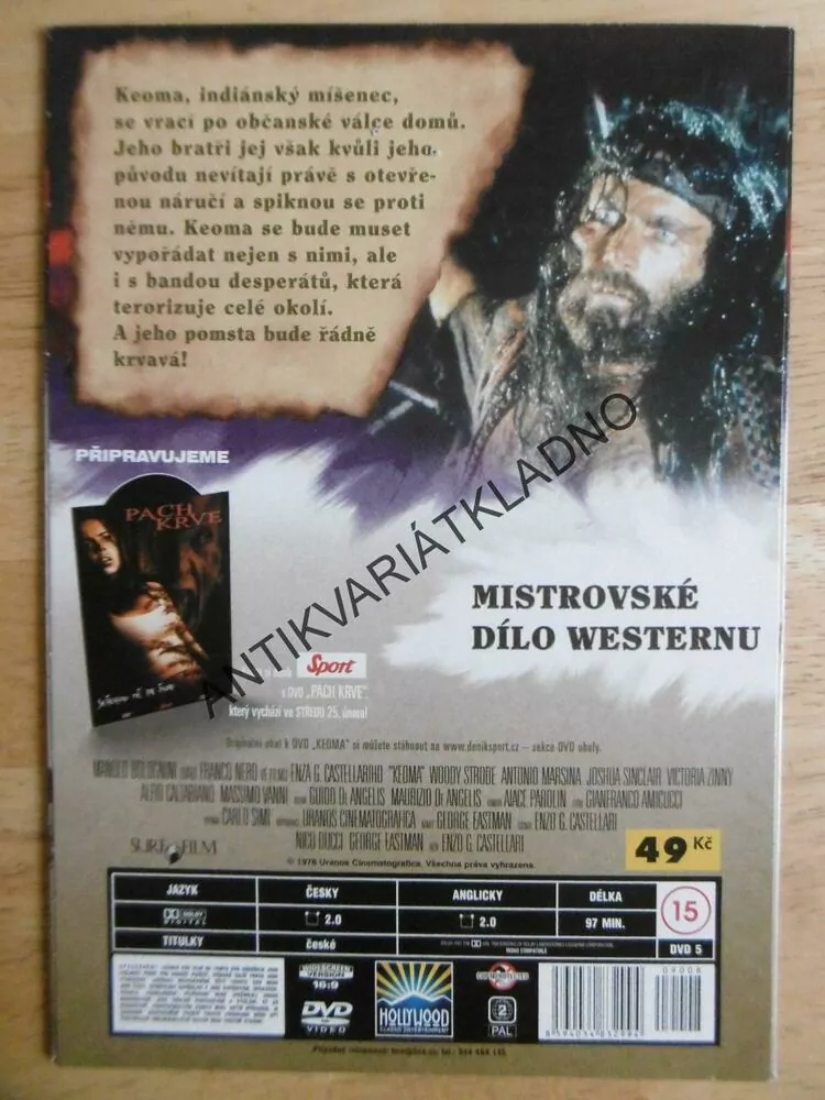KEOMA, FRANCO NERO, DVD FILM