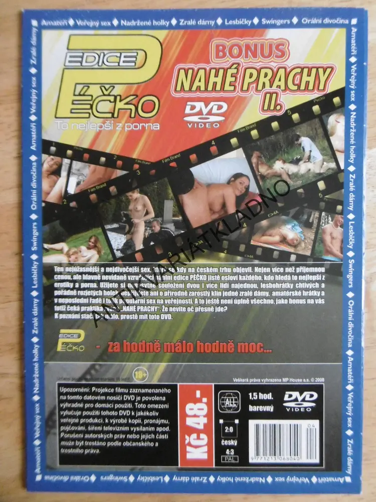 EDICE PÉČKO 4., TO NEJLEPŠÍ Z PORNA, BOHUS NAHÉ PRACHY, DVD FILM