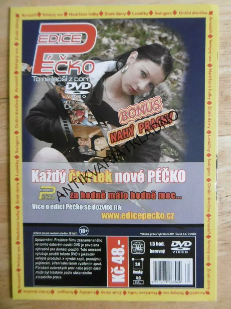 EDICE PÉČKO 17., TO NEJLEPŠÍ Z PORNA, BONUS NAHÝ PRACHY, DVD FILM