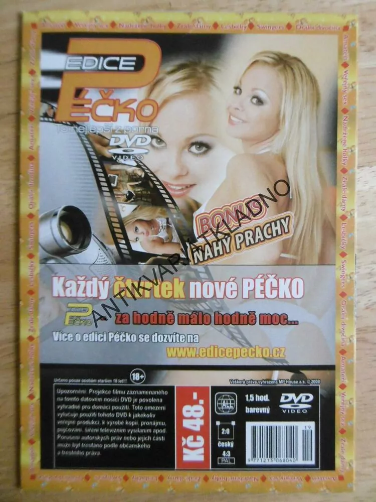 EDICE PÉČKO 19., TO NEJLEPŠÍ Z PORNA, BONUS NAHÝ PRACHY, DVD FILM