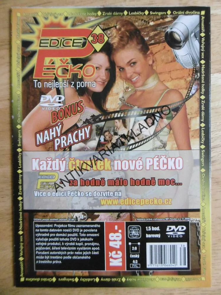 EDICE PÉČKO 38., TO NEJLEPŠÍ Z PORNA, BONUS NAHÝ PRACHY, DVD FILM