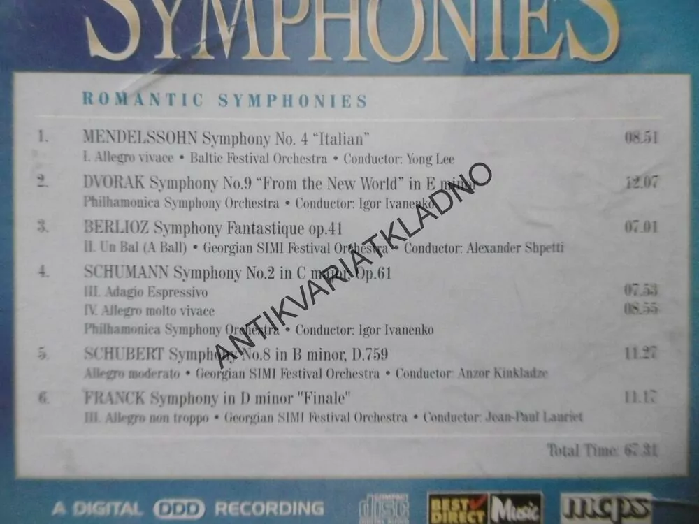 ROMANTIC SYMPHONIES, KLASSIK ZUM KUSCHELN, CD HUDBA