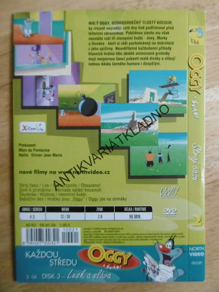 OGGY A ŠVÁBI 2, STROJ ČASU, DVD FILM
