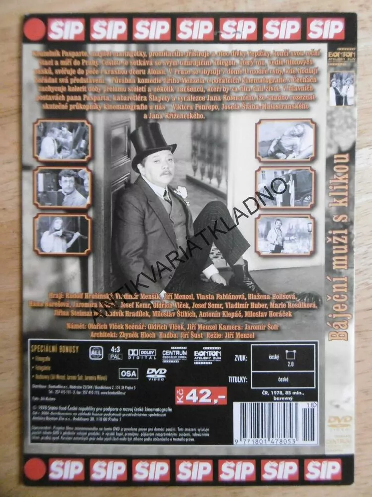BÁJEČNÍ MUŽI S KLIKOU, DVD FILM  ČR