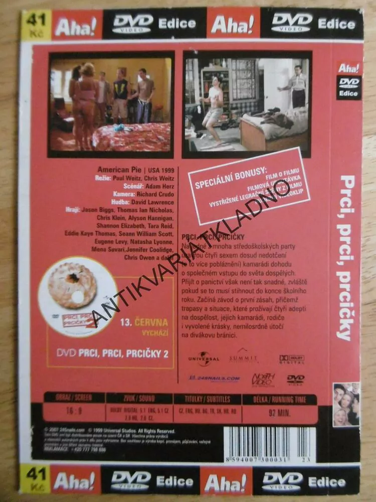 PRCI, PRCI, PRCIČKY, DVD FILM