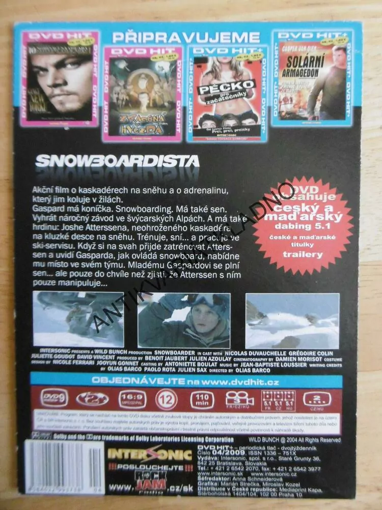 SNOWBOARDISTA, DVD FILM