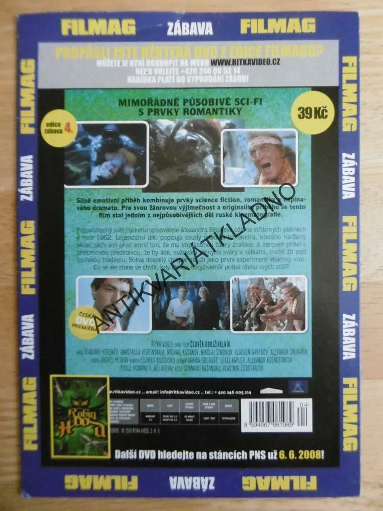 ČLOVĚK OBOJŽIVELNÍK, DVD FILM